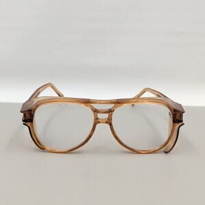 Vintage AO Safety Glasses Z87 5 3/4 Mocha Classic Aviator Styling